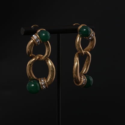 Vintage Agate Elegant Handcrafted Earrings Handcrafted Design