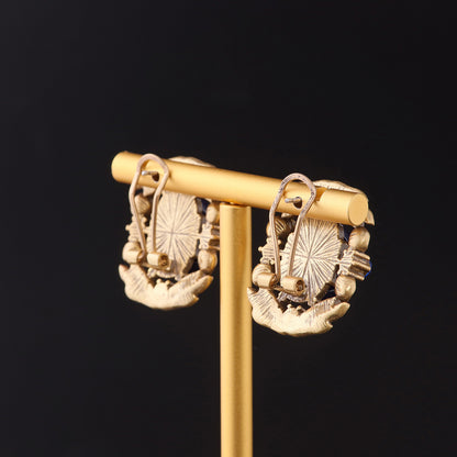 Vintage Geometric Artisan Timeless Earrings Gift Jewelry