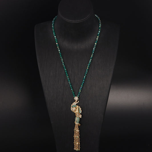Vintage Crystal Timeless Handcrafted Necklace Handcrafted Design