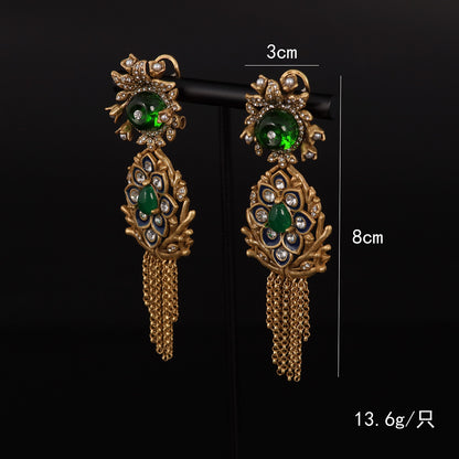 Vintage Agate Classic Handcrafted Earrings Timeless Style