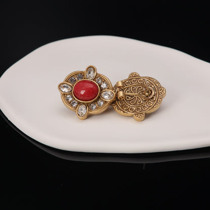 Vintage Agate Timeless Artisan Earrings for Women