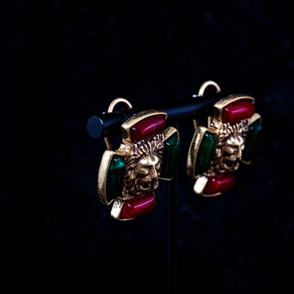 Vintage Enamel Elegant Handcrafted Earrings for Women