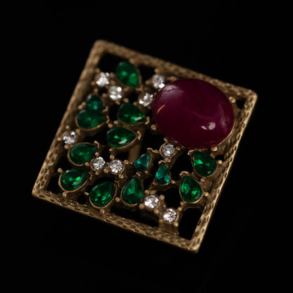 Vintage Crystal Classic Polished Earrings Timeless Style