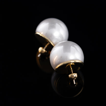 Vintage Pearl Elegant Handcrafted Earrings Timeless Style