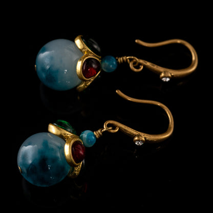 Vintage Jade Luxury Elegant Earrings Timeless Style