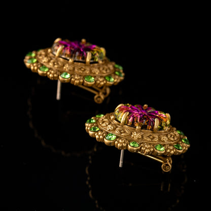 Vintage Statement Luxury Statement Earrings Handcrafted Design