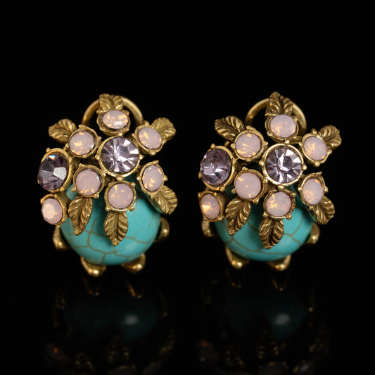 Vintage Artisan Handcrafted Statement Earrings Timeless Style