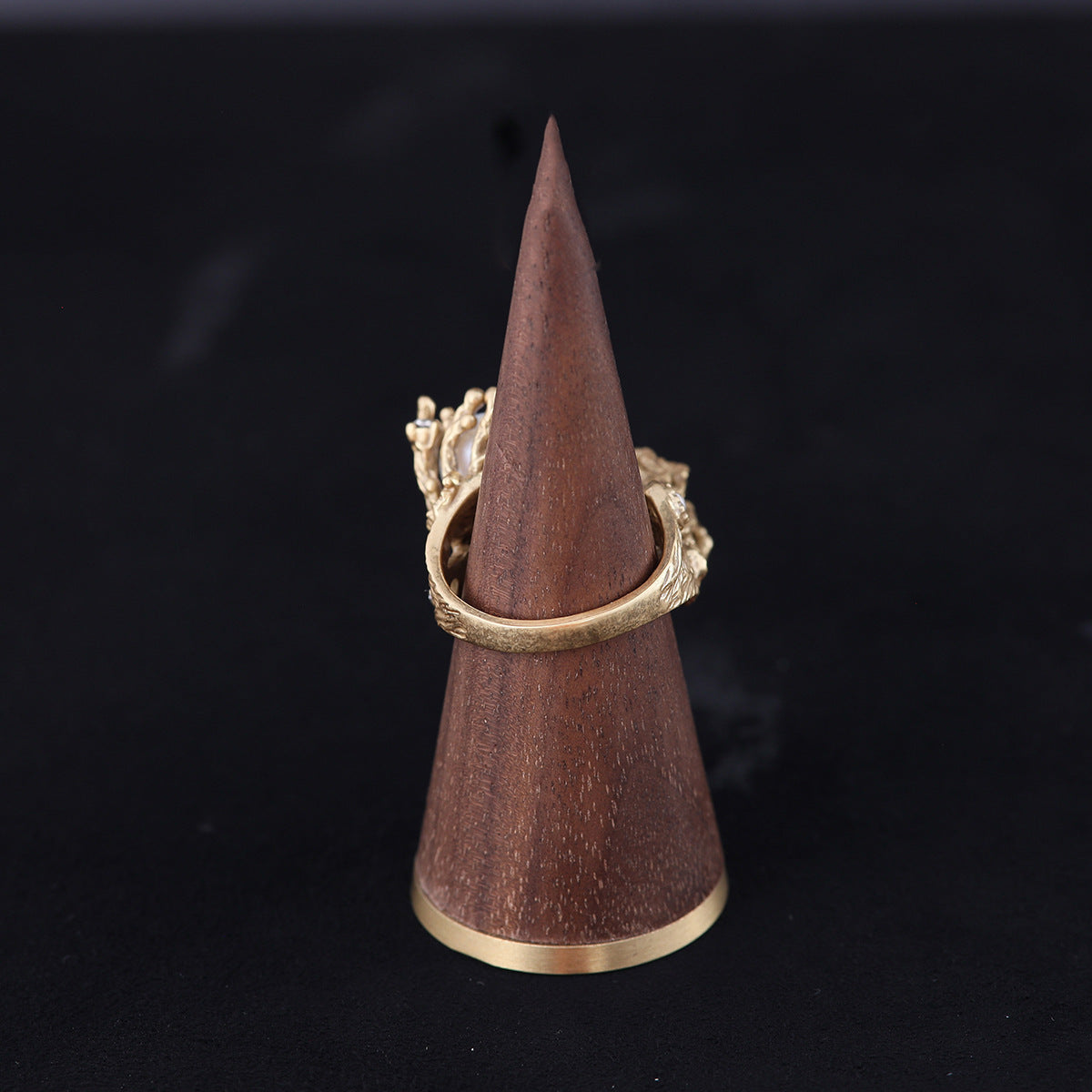 Vintage Pearl Geometric Chic Handcrafted Open Ring Gift Jewelry