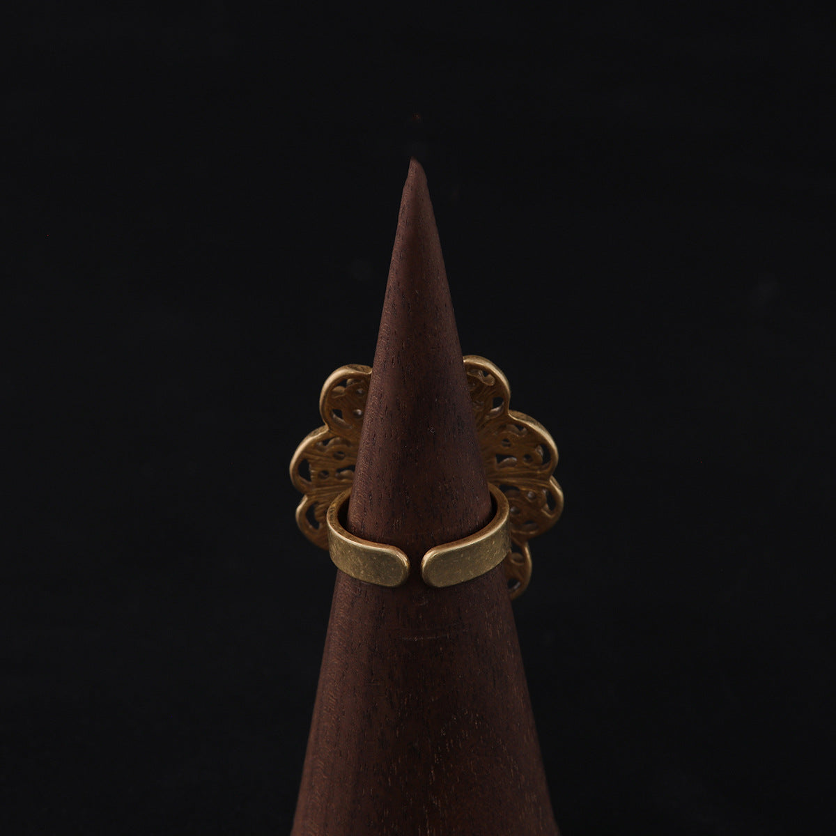 Vintage Geometric Artisan Minimalist Open Ring