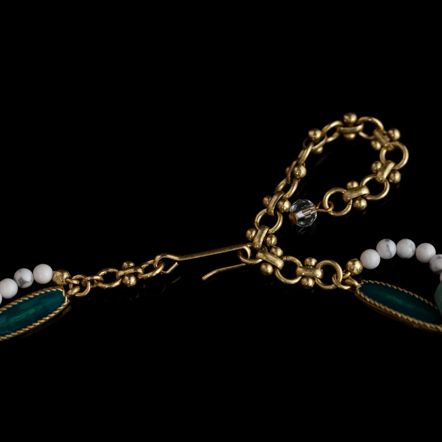 Vintage Enamel Geometric Chic Handcrafted Necklace for Ladies