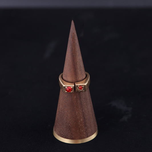 Vintage Geometric Statement Retro Open Ring Timeless Style
