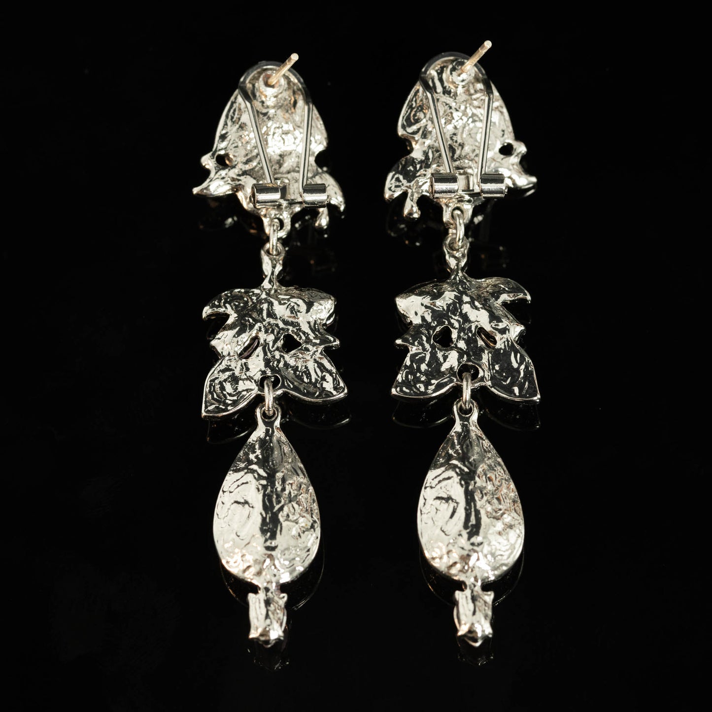 Vintage Crystal Cross Statement Handcrafted Earrings Handcrafted Design