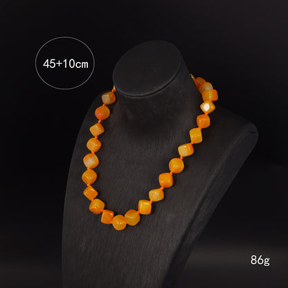 Vintage Agate Timeless Artisan Necklace Gift Jewelry