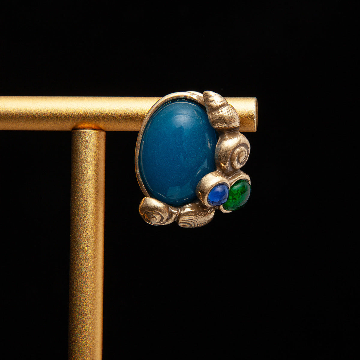 Vintage Natural Stone Luxury Earrings for Ladies