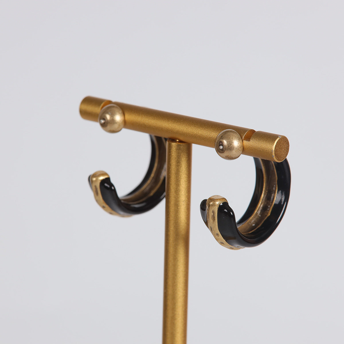 Vintage Enamel Chic Artisan Earrings for Ladies