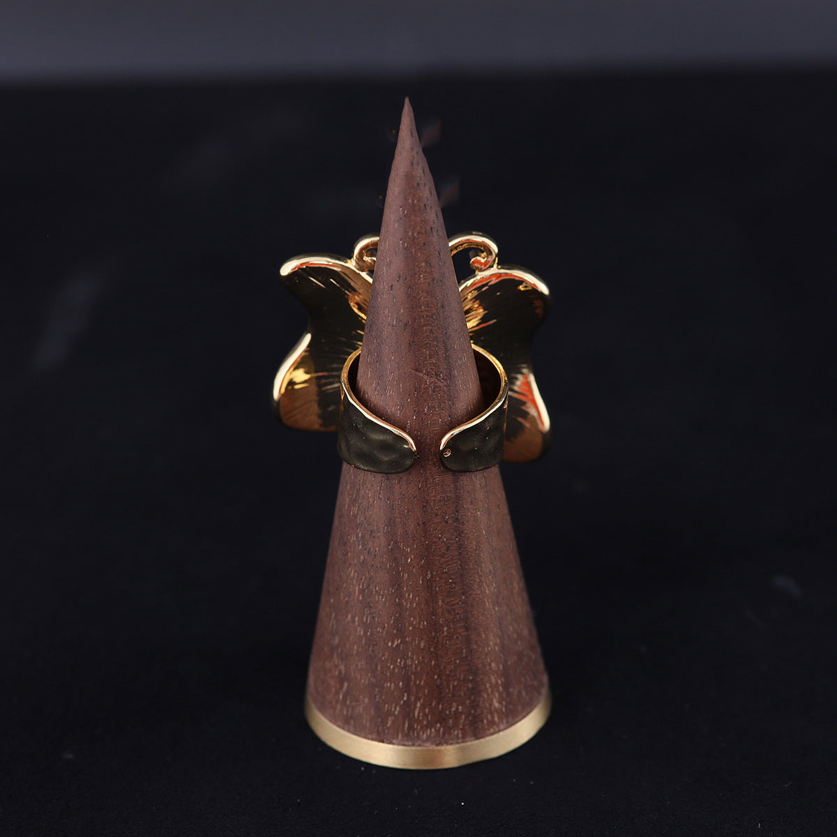 Vintage Enamel Star Chic Open Ring