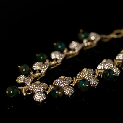 Vintage Natural Stone Statement Necklace Gift Jewelry