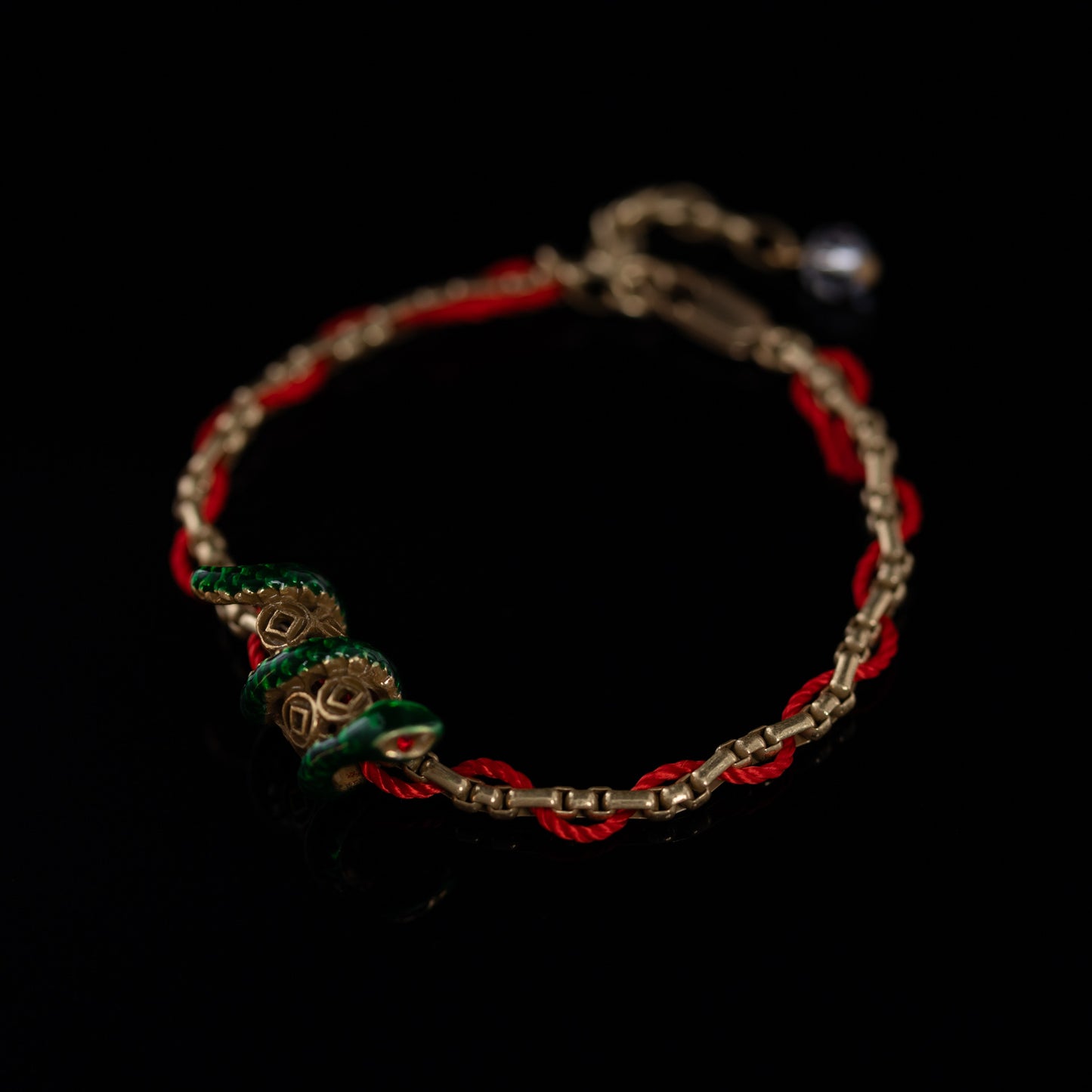 Vintage Enamel Baroque Artisan Handcrafted Bracelet for Women