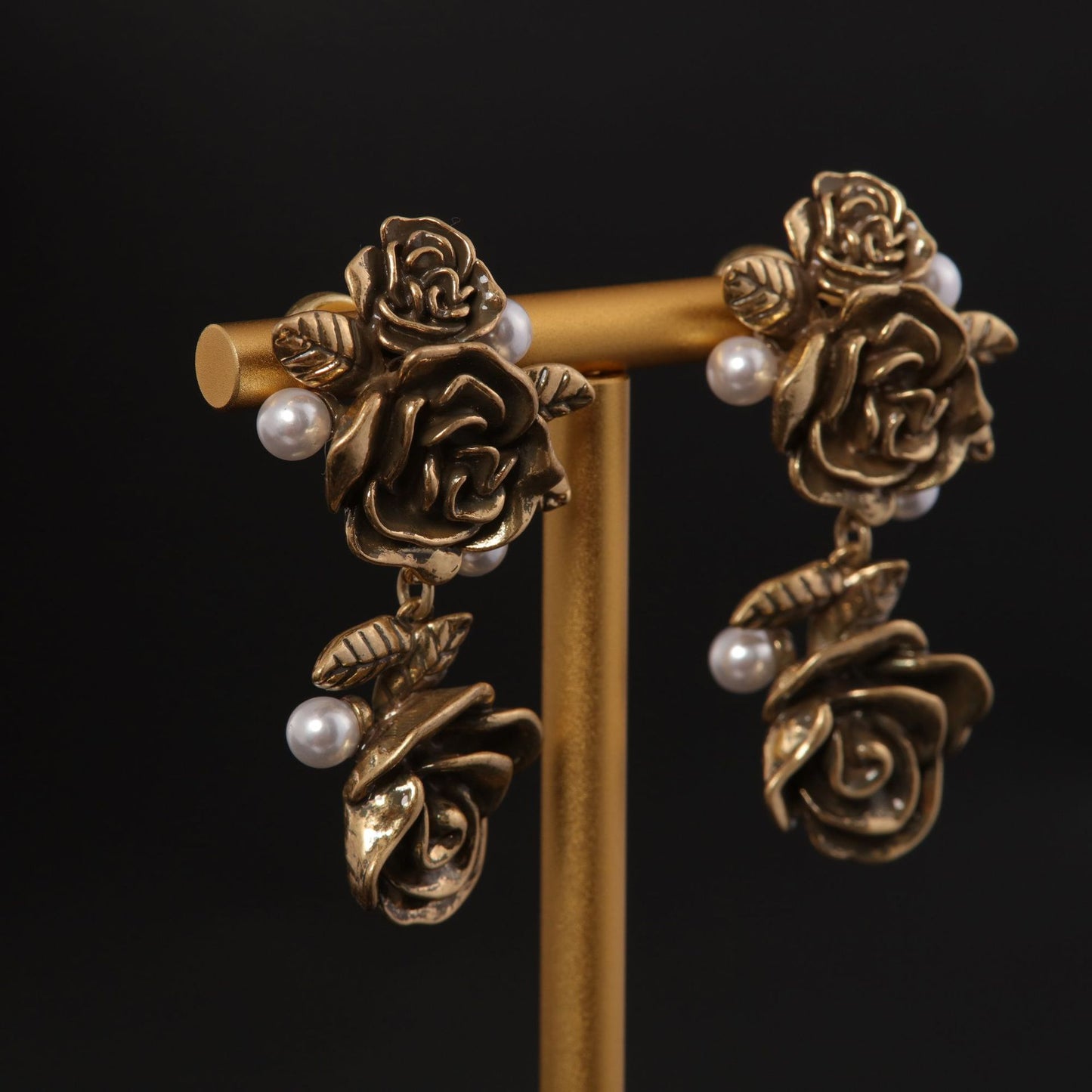Vintage Refined Artisan Statement Earrings Handcrafted Design
