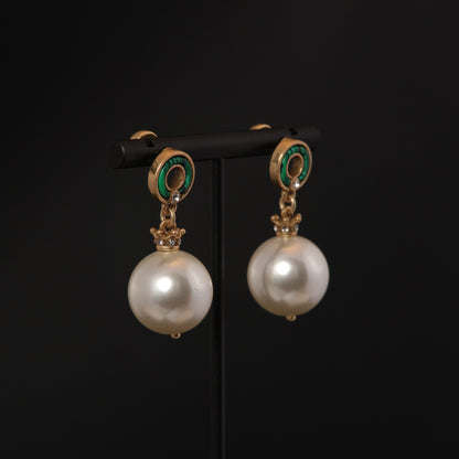 Vintage Pearl Chic Elegant Earrings Gift Jewelry
