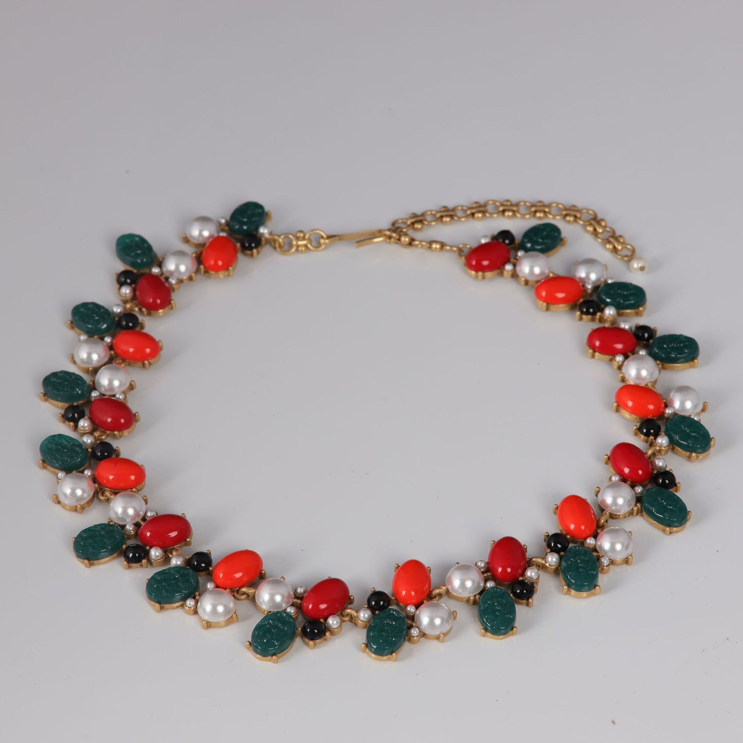 Vintage Agate Cross Artisan Engraved Necklace for Women