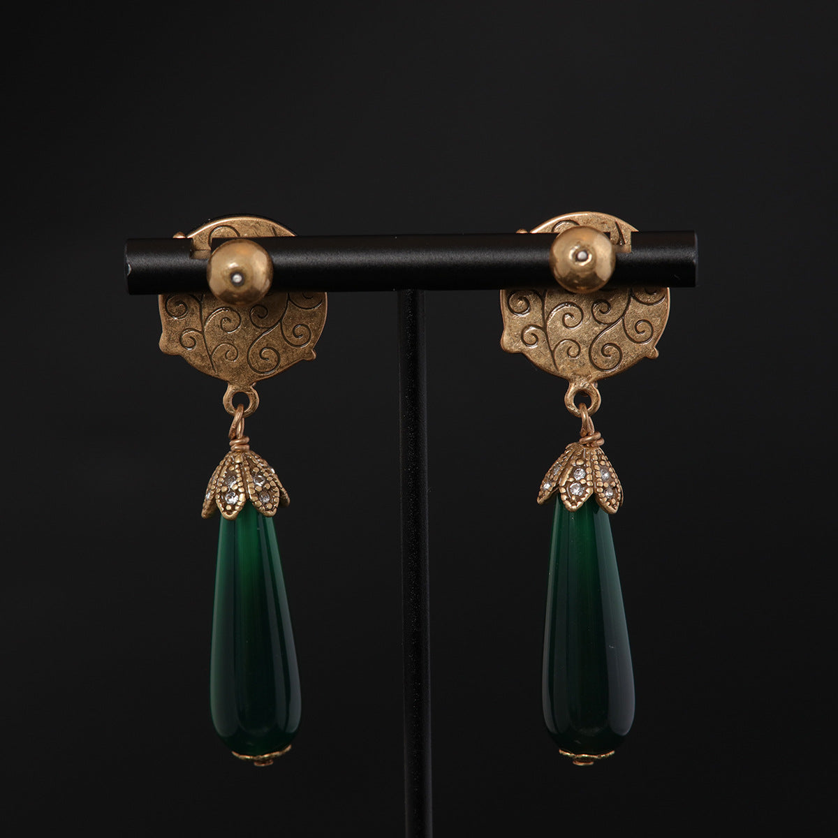 Vintage Floral Artisan Handcrafted Earrings Timeless Style