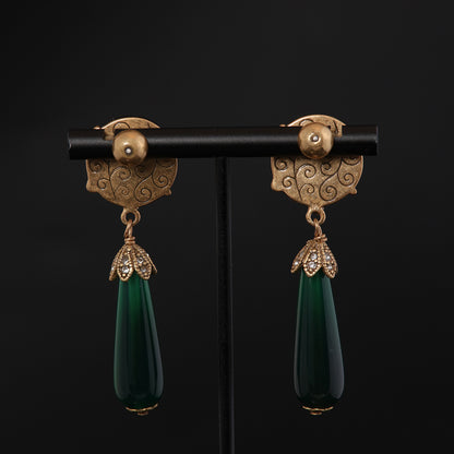 Vintage Floral Artisan Handcrafted Earrings Timeless Style