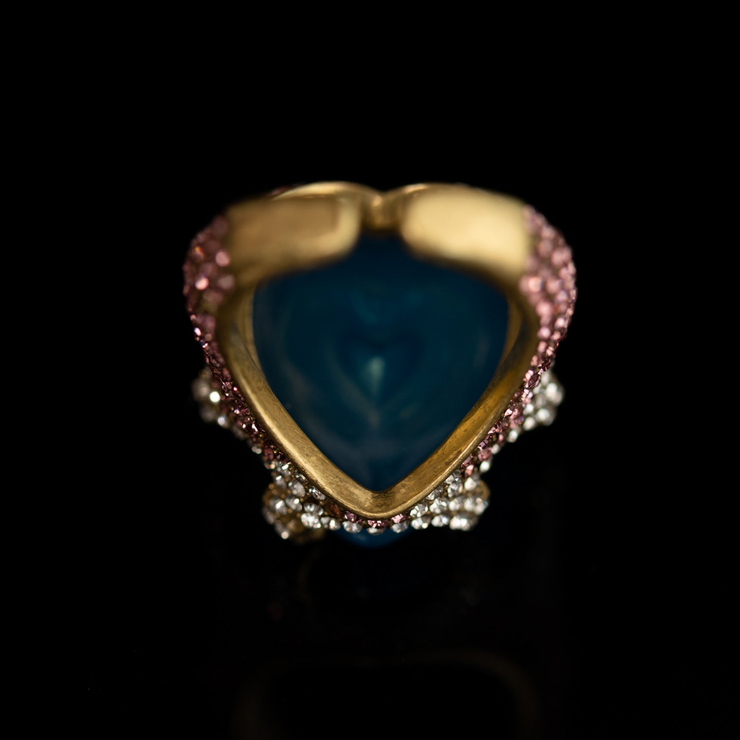 Vintage Natural Stone Geometric Luxury Open Ring