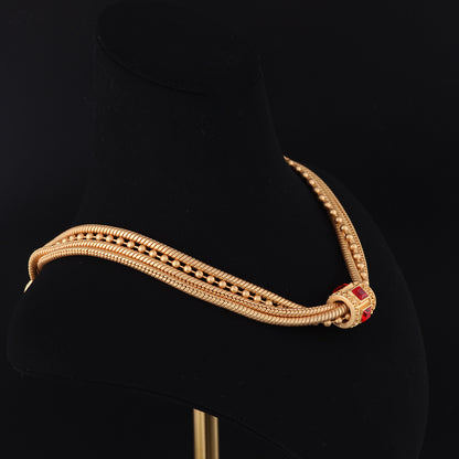 Vintage Geometric Statement Refined Necklace for Ladies