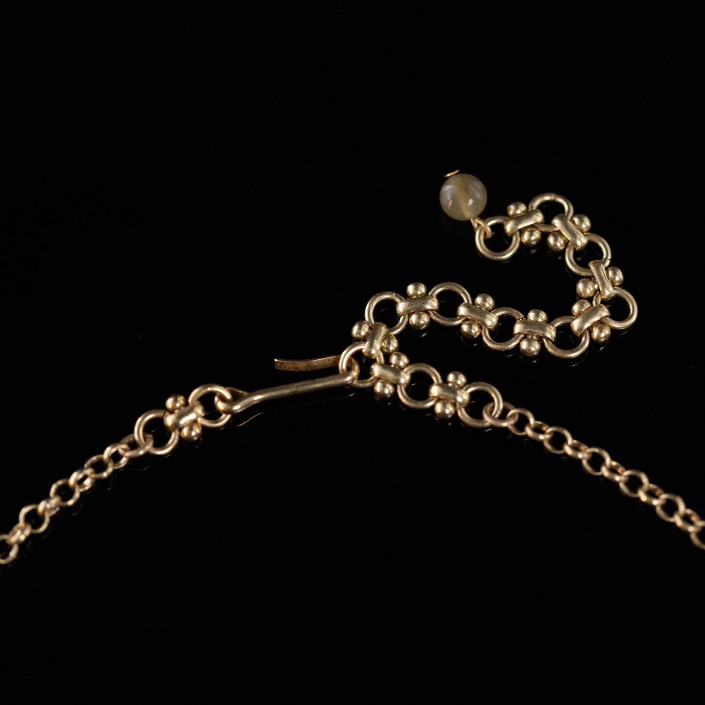 Vintage Natural Stone Floral Classic Handcrafted Necklace Timeless Style