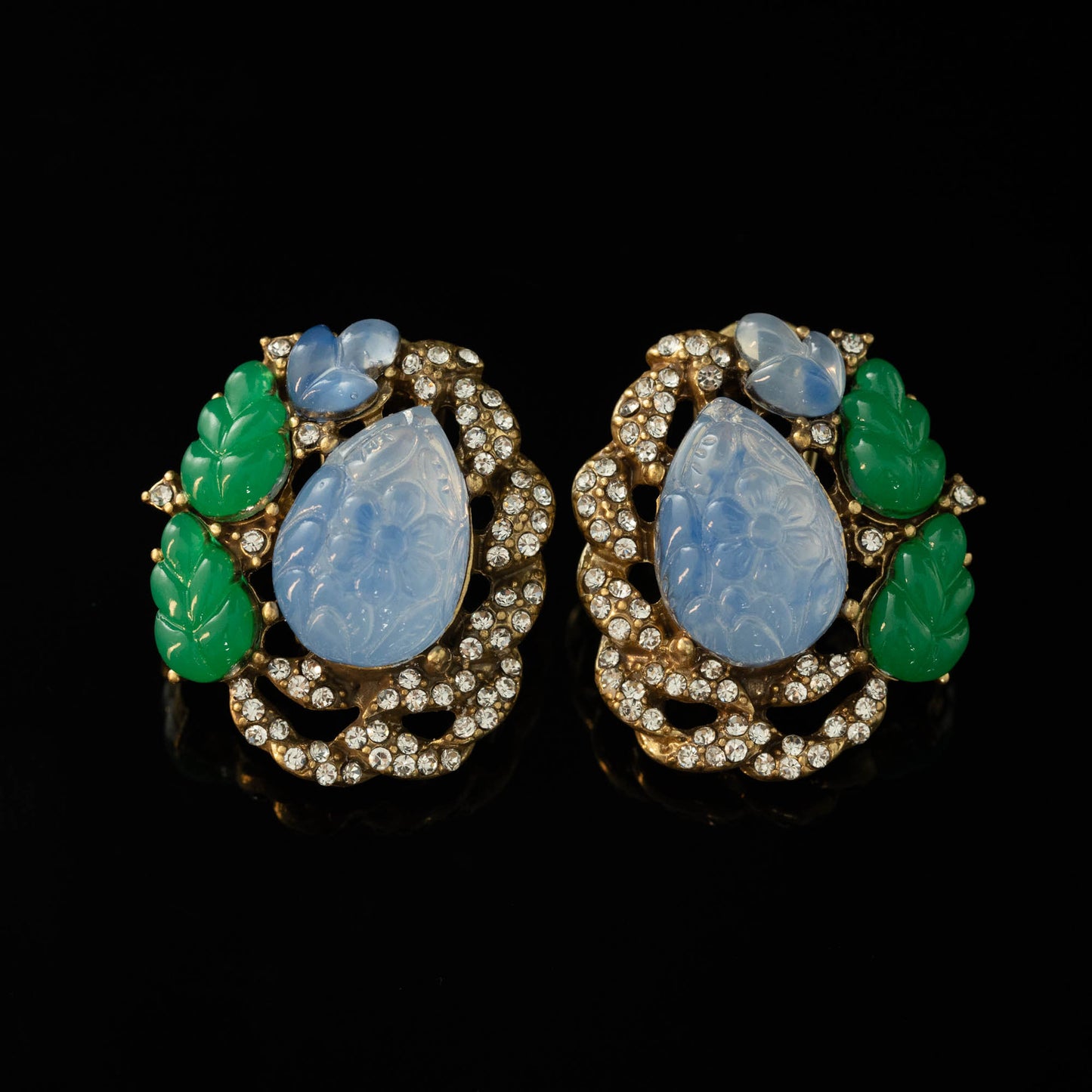 Vintage Heart Refined Elegant Earrings Handcrafted Design