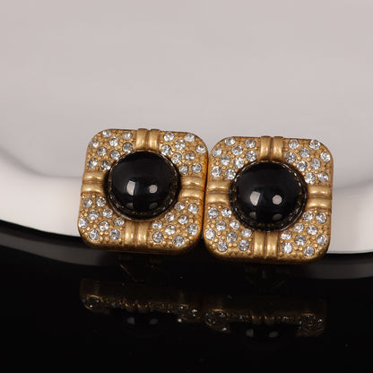 Vintage Agate Geometric Timeless Earrings Gift Jewelry