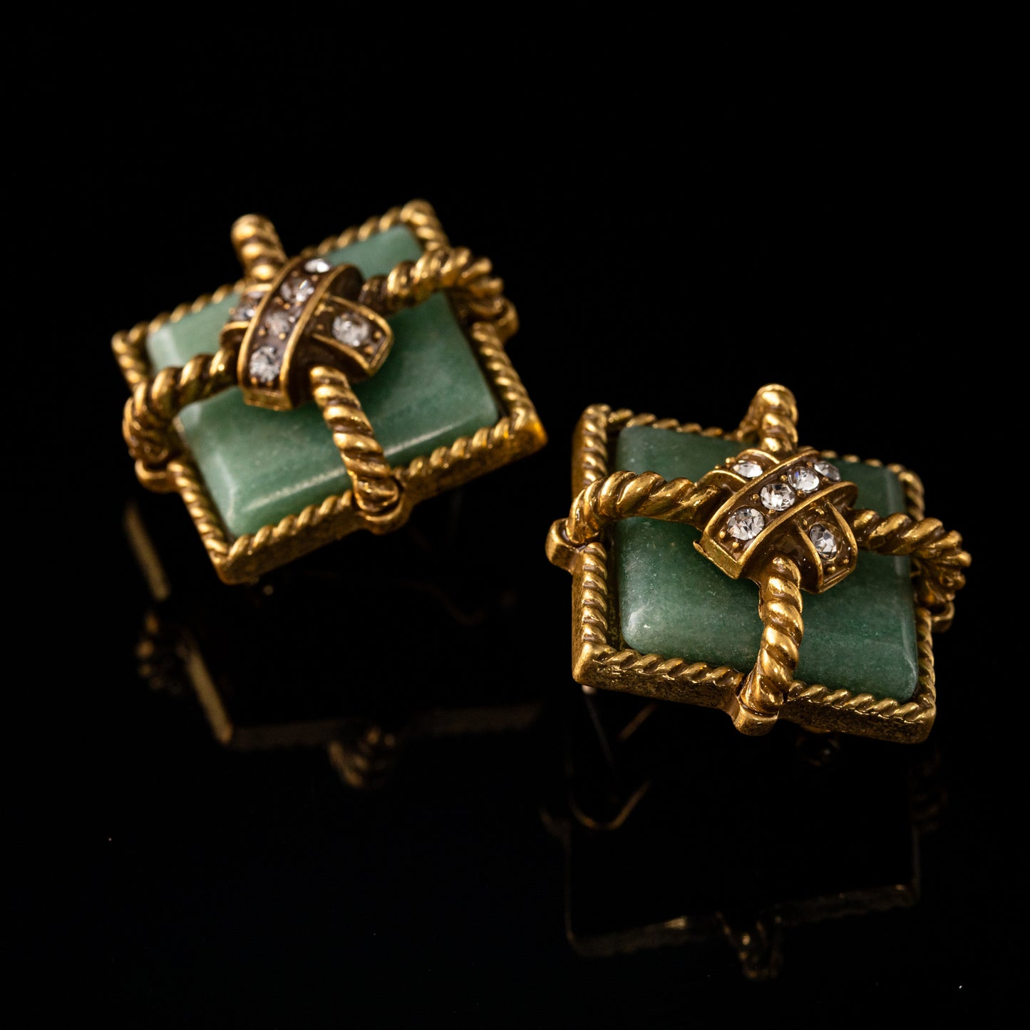Vintage Natural Stone Classic Earrings for Ladies