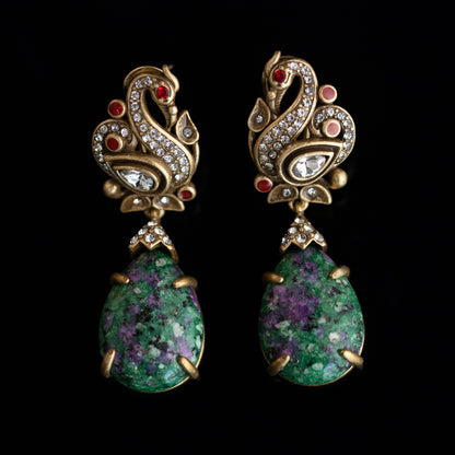 Vintage Pearl Leaf Refined Handcrafted Earrings for Ladies
