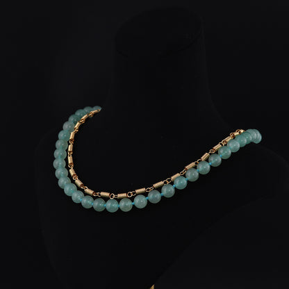 Vintage Geometric Chic Double Layer Necklace Timeless Style