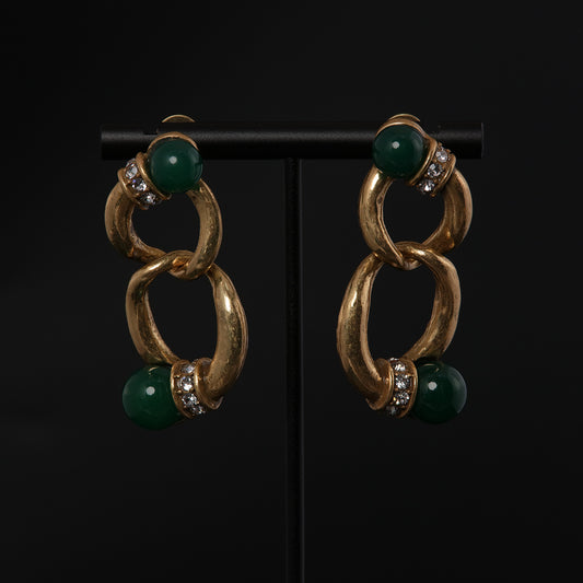 Vintage Agate Elegant Handcrafted Earrings Handcrafted Design