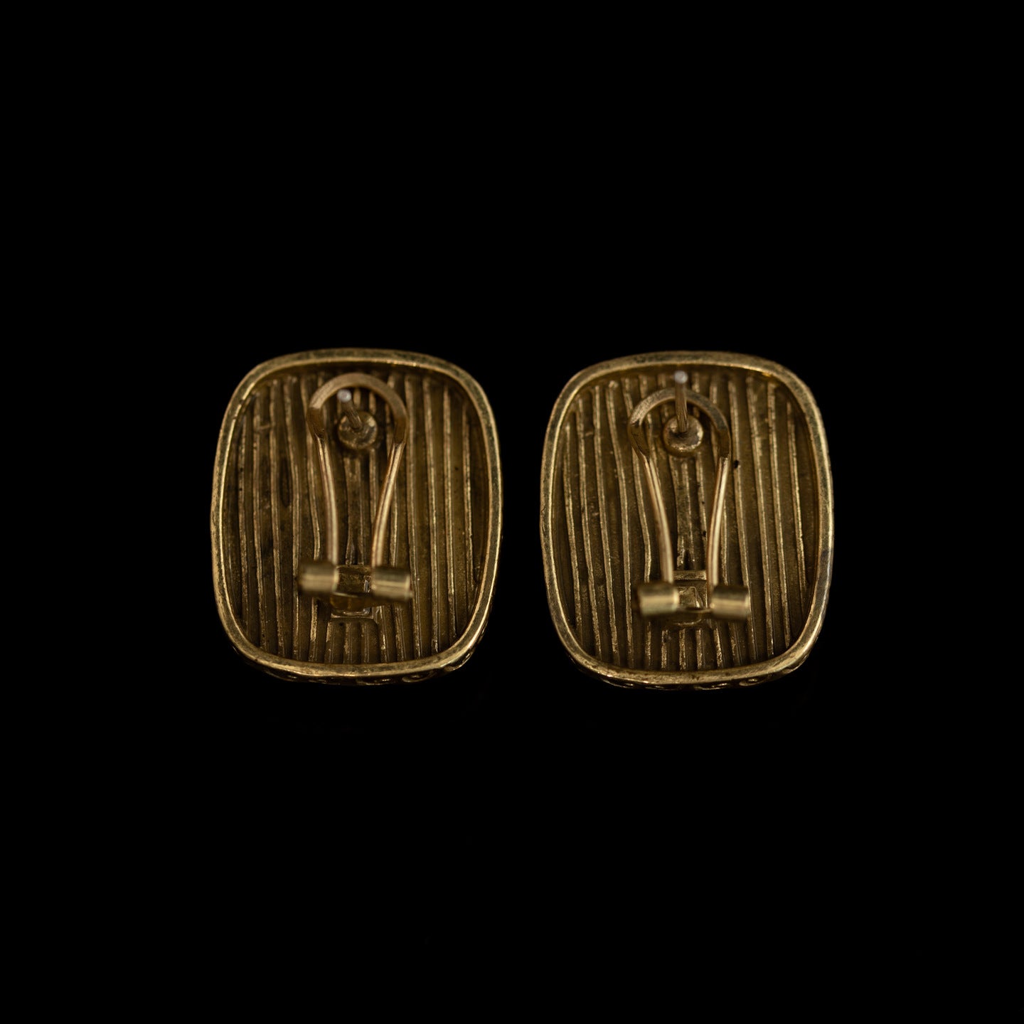Vintage Natural Stone Geometric Refined Earrings Timeless Style