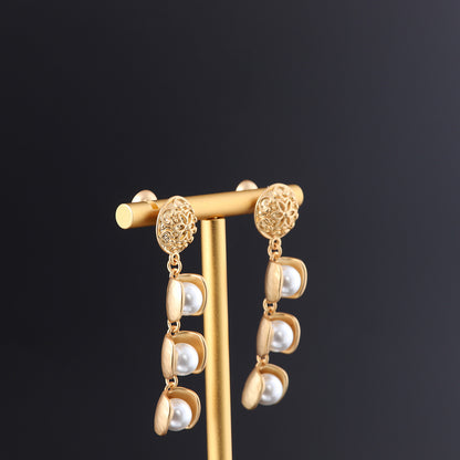Vintage Pearl Timeless Chic Earrings Gift Jewelry