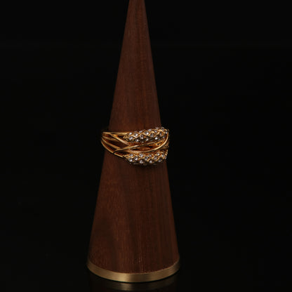Vintage Geometric Artisan Handcrafted Open Ring