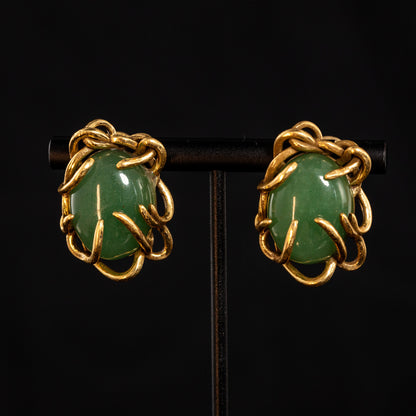 Vintage Artisan Polished Luxury Earrings Handcrafted Design