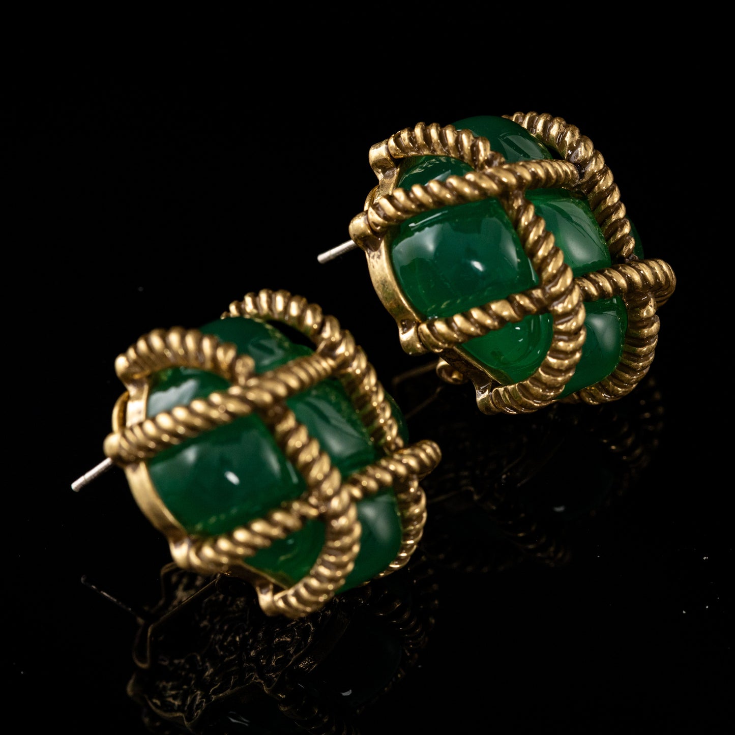 Vintage Heart Chic Elegant Earrings Handcrafted Design