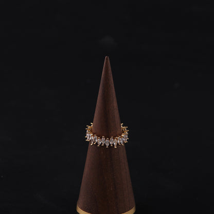 Vintage Geometric Refined Elegant Open Ring
