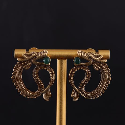 Vintage Artisan Elegant Chic Earrings Handcrafted Design