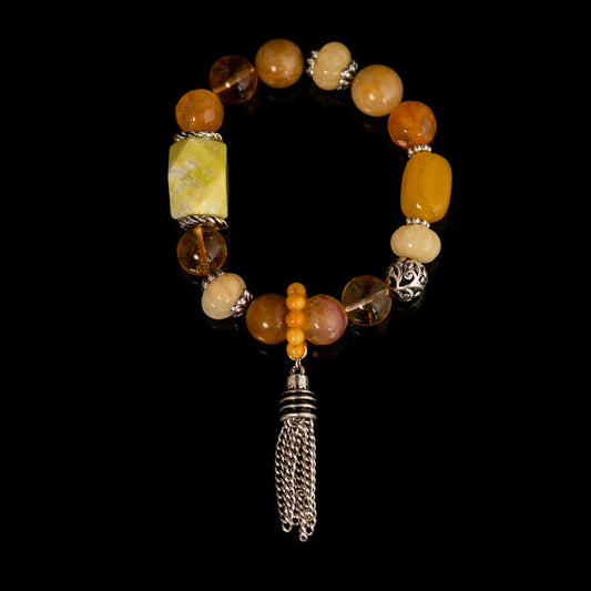 Vintage Agate Geometric Chic Bracelet Timeless Style