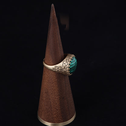 Vintage Geometric Elegant Refined Open Ring Timeless Style