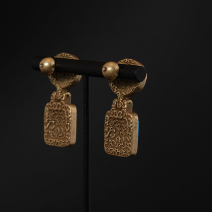 Vintage Natural Stone Classic Handcrafted Earrings Gift Jewelry