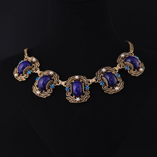Vintage Floral Elegant Artisan Necklace Timeless Style