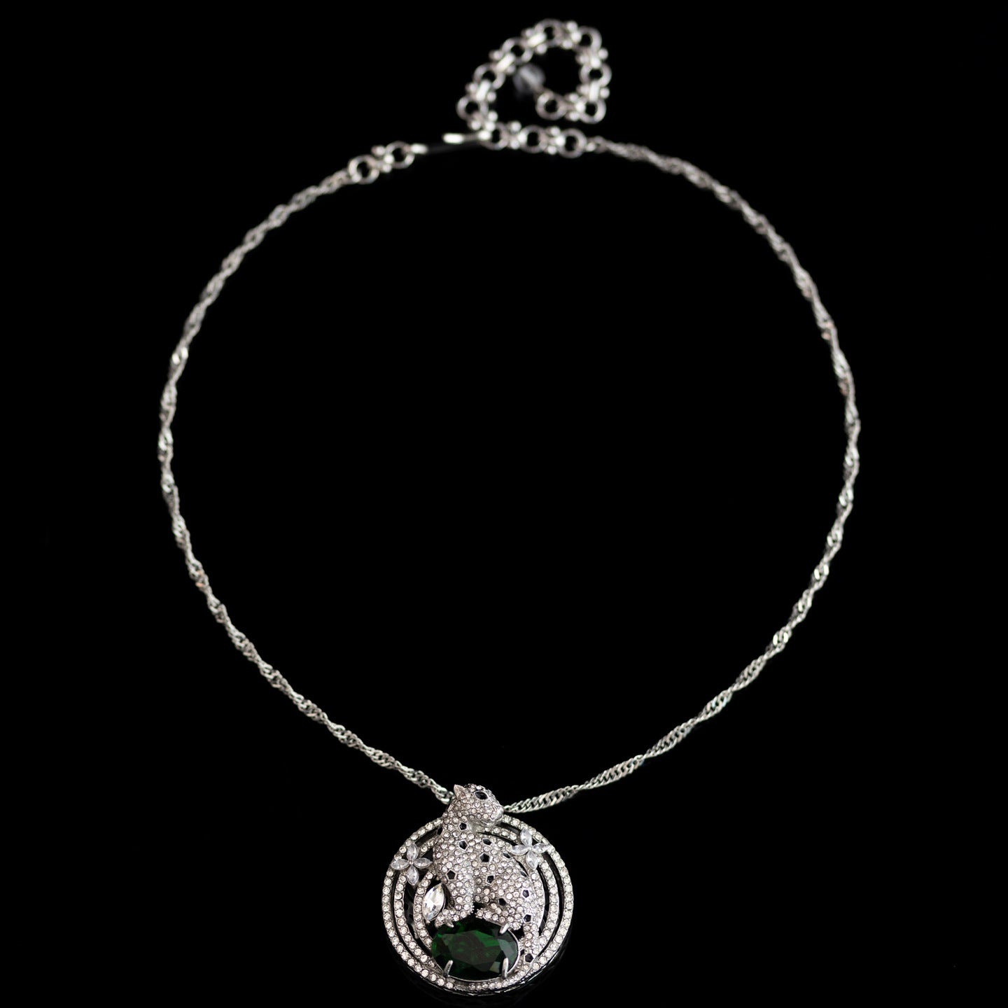 Vintage Cubic Zirconia Star Statement Necklace for Women