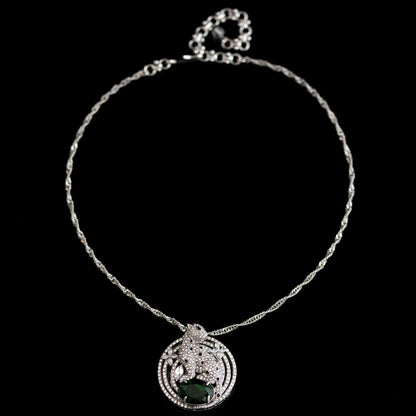 Vintage Cubic Zirconia Star Statement Necklace for Women