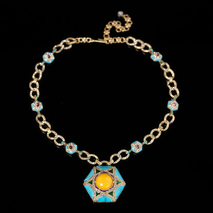 Vintage Floral Chic Elegant Necklace Gift Jewelry